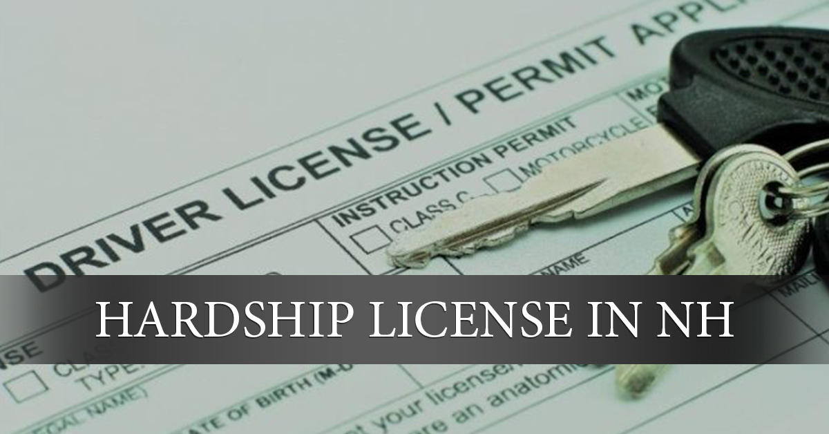 How can I get a Hardship License in NH?